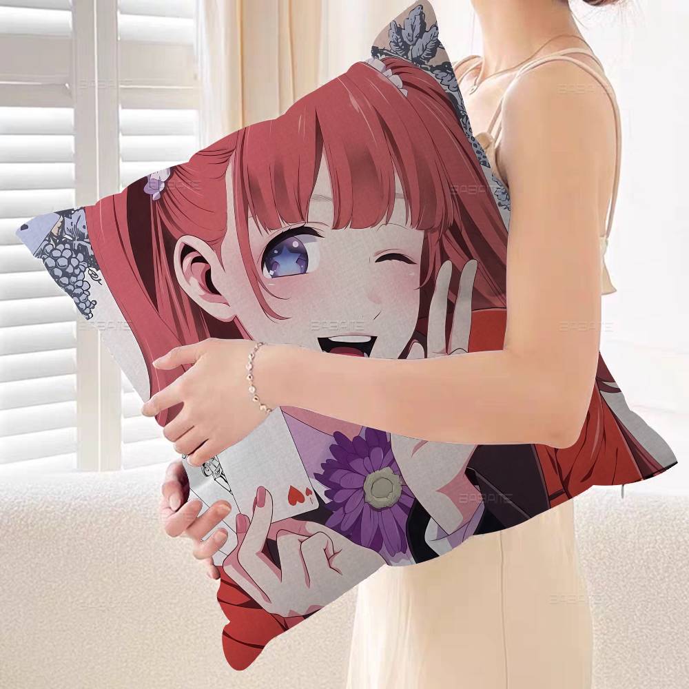 Anime Kakegurui Pillow Cover Sofa Cushion Cover Home Room Decoration Children Gift