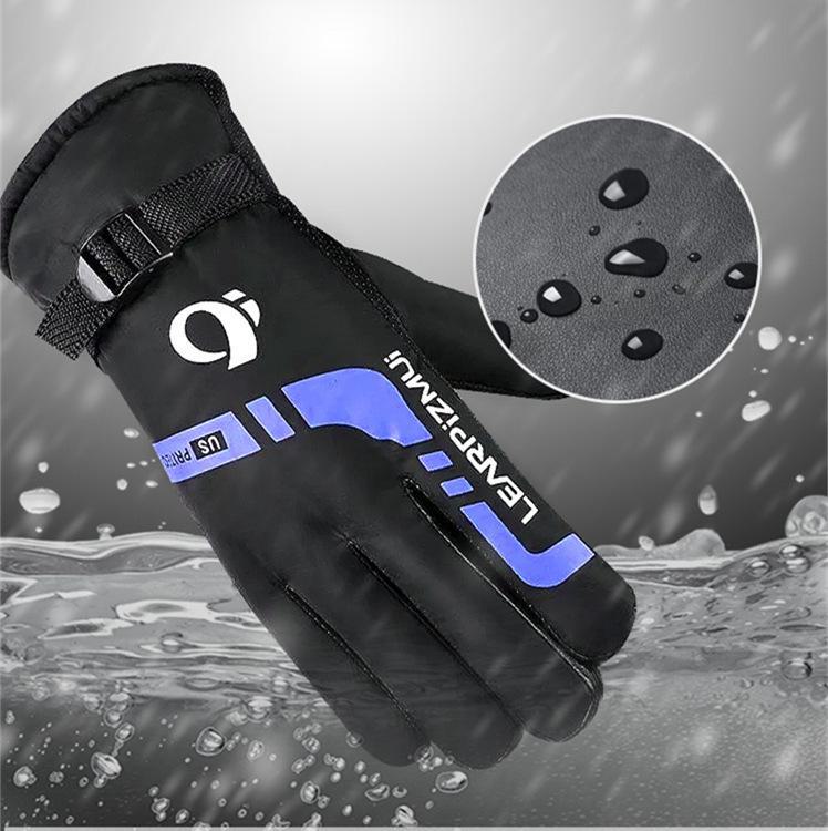 Men's Winter Ski Gloves - Windproof, Thick & Warm Cycling Gloves