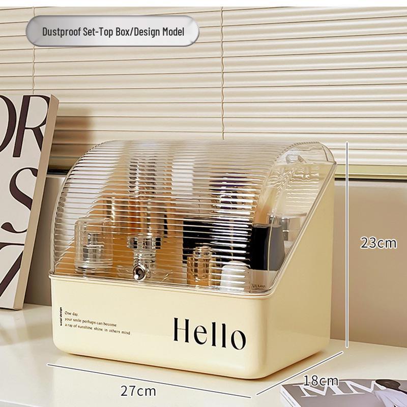 Dustproof Large-Capacity Cosmetic Storage Box for Lipstick & Skincare with Drawers