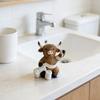 Cow Bathroom Decor,Cow Gifts For Women, Cow Figurine With Bathtub/Toilet/Tissue, Xmas Rustic Resin Ornaments For Kitchen Home Table Decoration