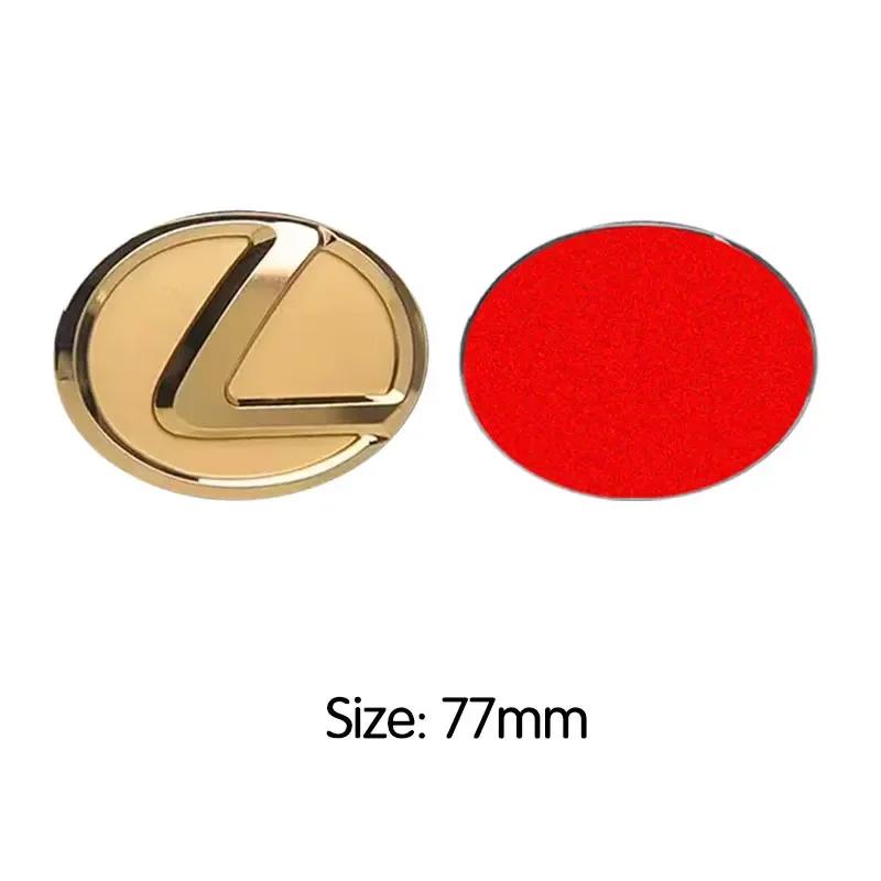 Autocolante cu logo metalic pentru volan, proces de înaltă calitate placat electric, 64mm 77mm, pentru Lexus ES240 ES250 IS250 LX460 RX270 RX300 RX350