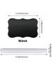 Black Waterproof Reusable Label Stickers With White Chalk For Mason Jars, Craft Room, Storage Spaces, Glass Bottles,Organization