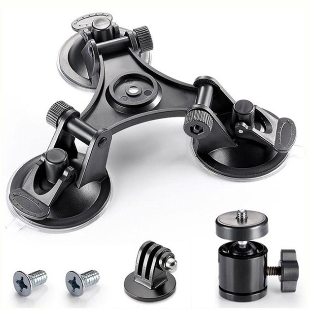 Triple Suction Cup Expansion Adapter Car Mount Holder for DJI Osmo/GoPro Hero 10 9 8 7 6 5
