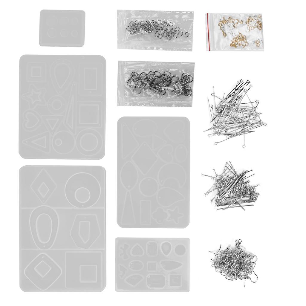 Jewelry Silicone Casting Molds Sets DIY Jewelry Pendant Making Tools Kits Supplies