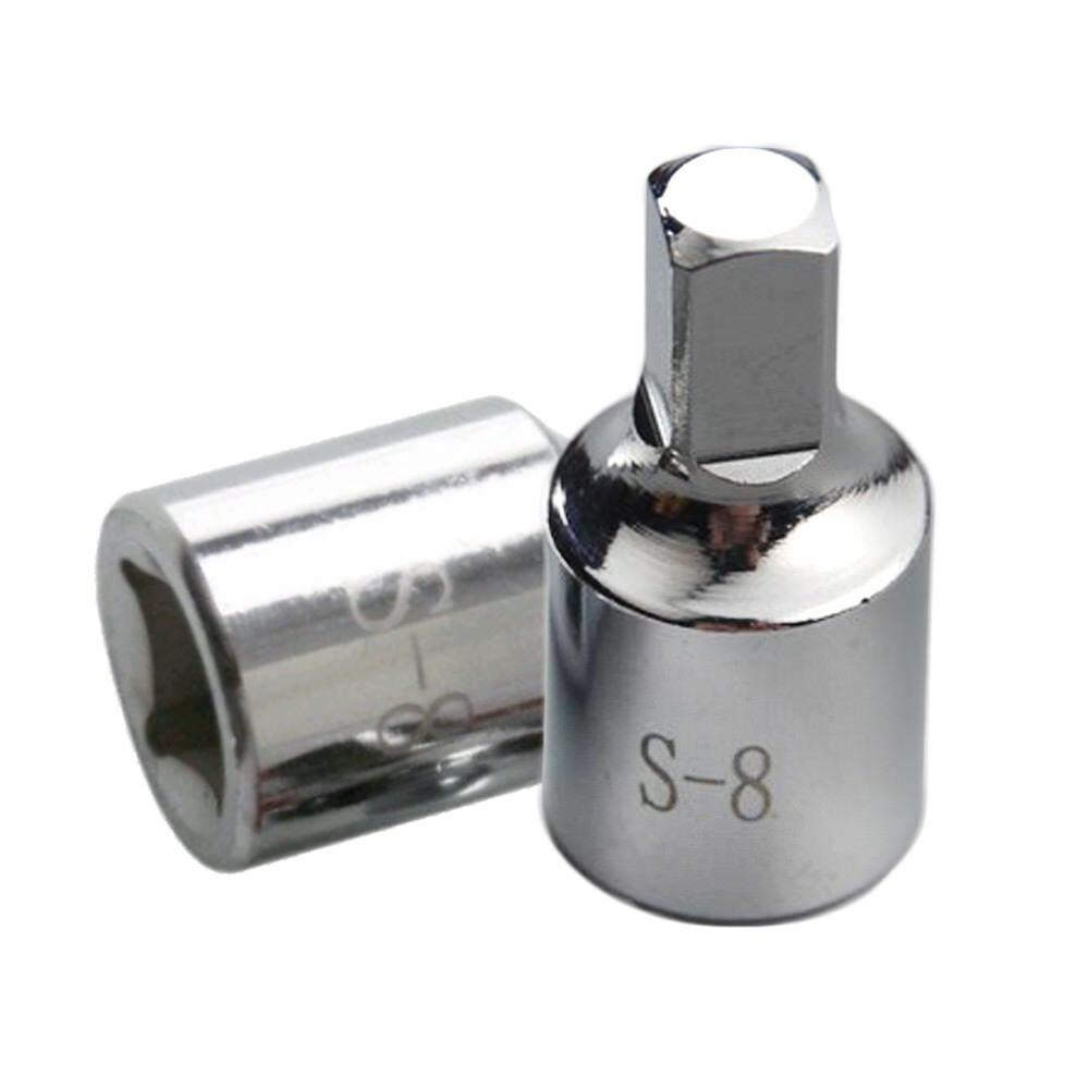 1pcs 8/10mm Square Oil Sump Drain Plug Key Tool Remover for Renault Peugeot