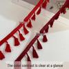 Polyester Fringe Lace Trim for DIY Crafts, Tablecloths, and Curtains
