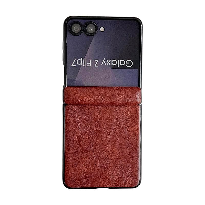 

Crazy Horse Pattern Magnetic Case for Samsung Z Flip7 - Drop-proof, Hard PC Protective, Foldable Screen Compatible Samsung Z Flip7 FE