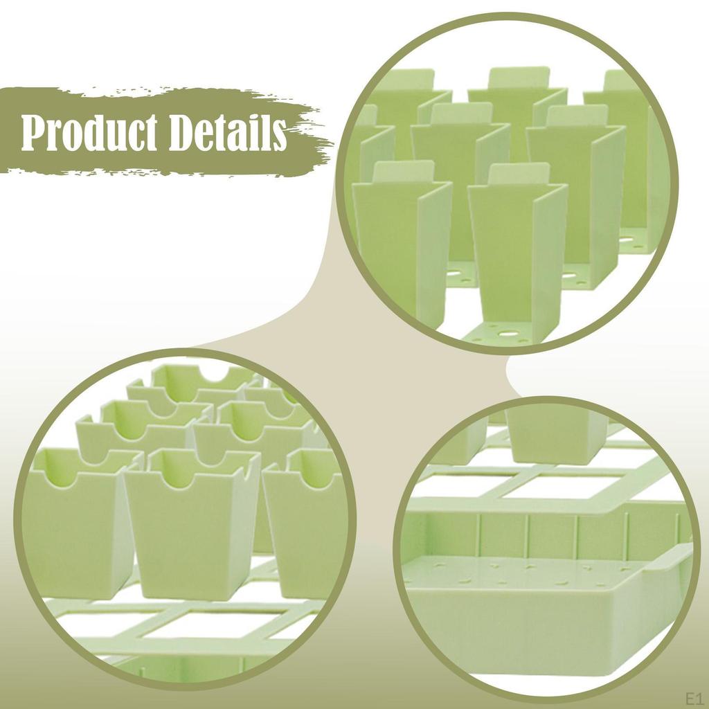 Plant Starter Tray Germination Kit Practical for Transplanting Thick Reusable