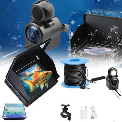 Underwater Fishing Camera,4.3inHD Ice Fishing Camera,Night Portable Fish Finder,Portable Fish Finder Camera 1080P LED Camera With 220° Wide View