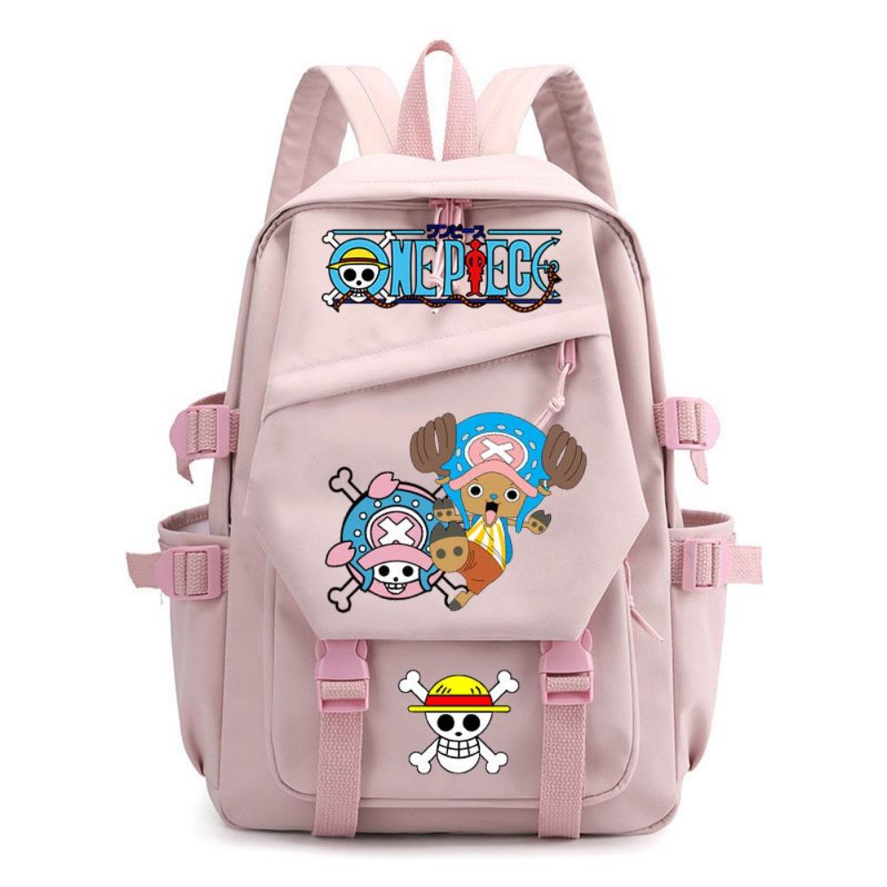 Anime ONE PIECE Schoolbag Children's Backpack Primary School Bag Male and Female Junior High School Students College Students Campus Backpack