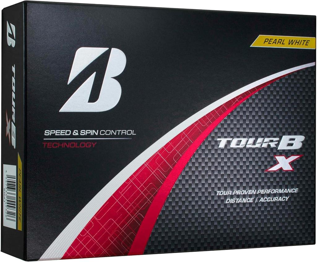 Dozen Bridgestone 2024 TOUR B X Pearl White Golf Balls Shop Card [2 Set] (24 Balls) Original