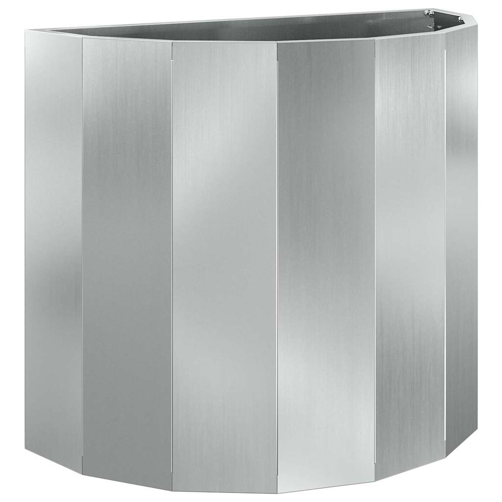 Planter Silver 60 x 30 x 50 cm Galvanized Steel