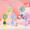 Cartoon Fruit Flower Portable Desktop Lazy Fan Mobile Phone Stand Multi Use Handheld Small Fan Student Charging Edition