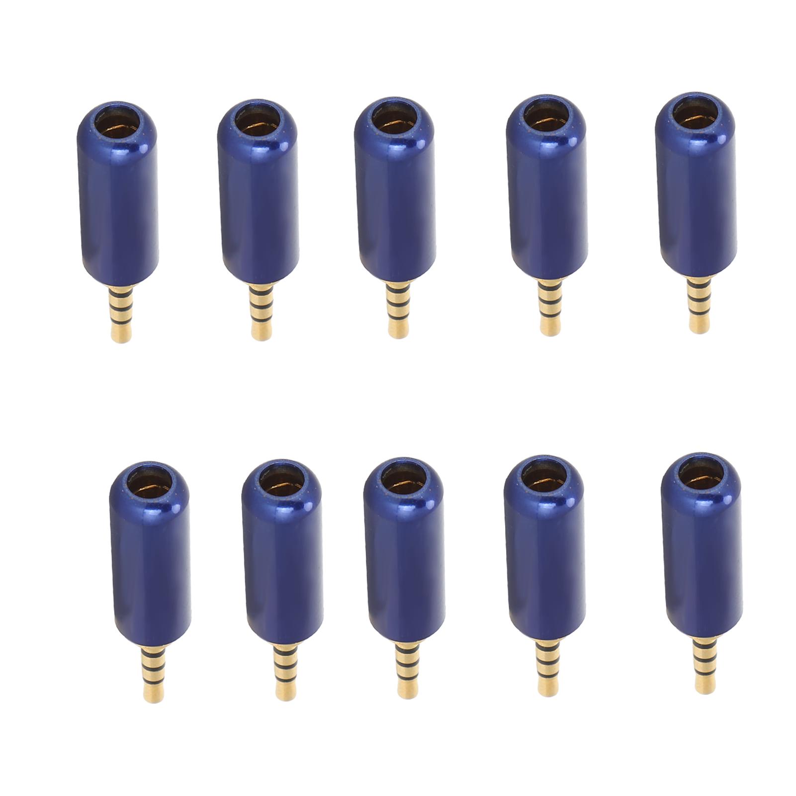 

10PCS 2.5mm 4 Pole Balanced Plug with Wire Clamp Copper Shell Headphone Connector Accessories