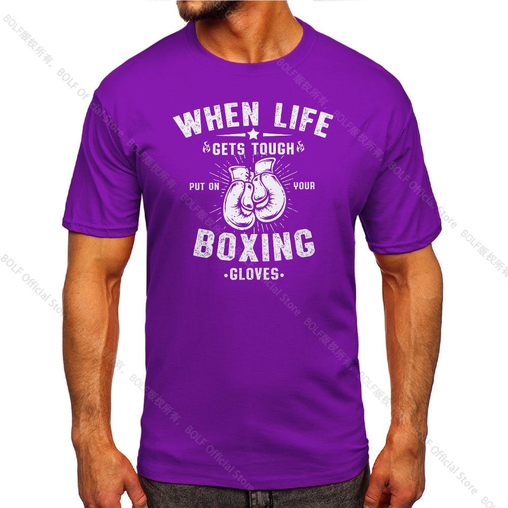 Herren Box-Fitnessstudio Bedrucktes Vintage T-Shirt Sport 100% Baumwolle Klassische T-Shirts für Männer Frauen Sportbekleidung Oberteile