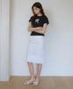 REORG R Rose Slim T-Shirt Charcoal