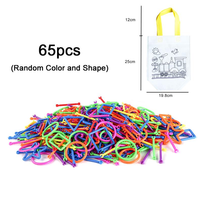 65/120 zusammengesetzte Bausteine DIY Smart Stick Blöcke Vorstellungskraft Kreativität Pädagogisches Lernspielzeug Kinder Geschenk