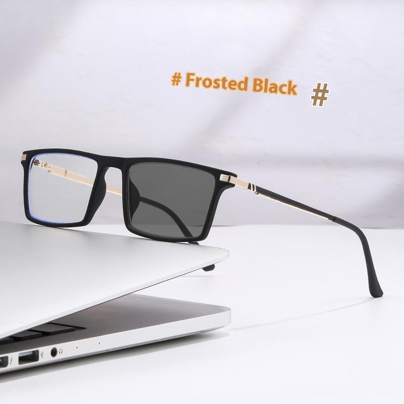 Photochrome Presbyopie-Brille für Herren Damen Progressive Multifokale Hochauflösende Lesebrille +1.5 +2.5