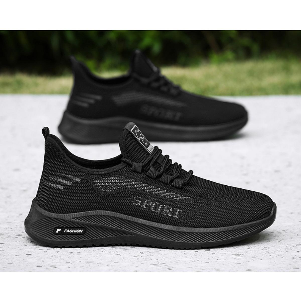 Спортивные мужские туфли дышащие повседневные туфли весна и осень новые плетеные туфли — фото 8