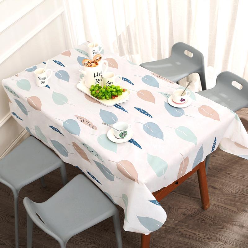 Home Tablecloth, Anti-scalding, Waterproof, Oil-proof, No-wash PVC Plaid Coffee Table Table Mat, Dormitory Tablecloth