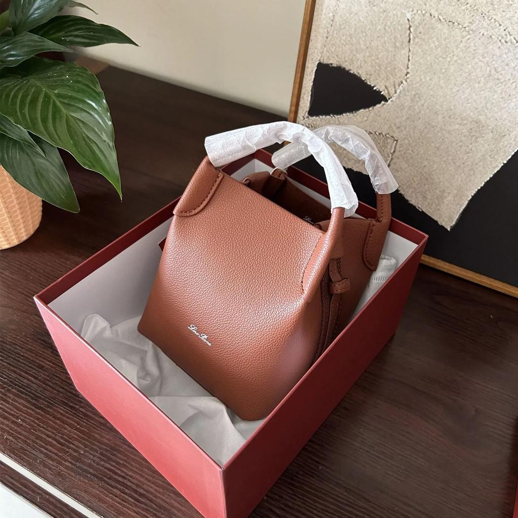 Hochwertige Damen-Beuteltasche aus Rindsleder, Markendesigner, Lychee-Leder, große Kapazität, Trend, All-Match-Damenhandtasche