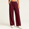 Women's Stylish Casual Loose Fit Straight Leg Pants with Pockets in Color for Everyday Wear