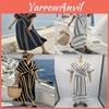 Sommer-V-Ausschnitt-Kleid mit Falten-A-Linien-Design für Strandurlaub und Freizeit