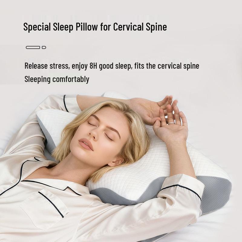 Slow Rebound Memory Foam Cervical Pillow - Neck Support and Pressure Relief Pillow