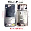 OG For Huawei P20 P30 P40 P50 P50E P60 P70 Pro Plus Ultra Art Middle Frame Housing Front LCD Bezel Cover With Side Button