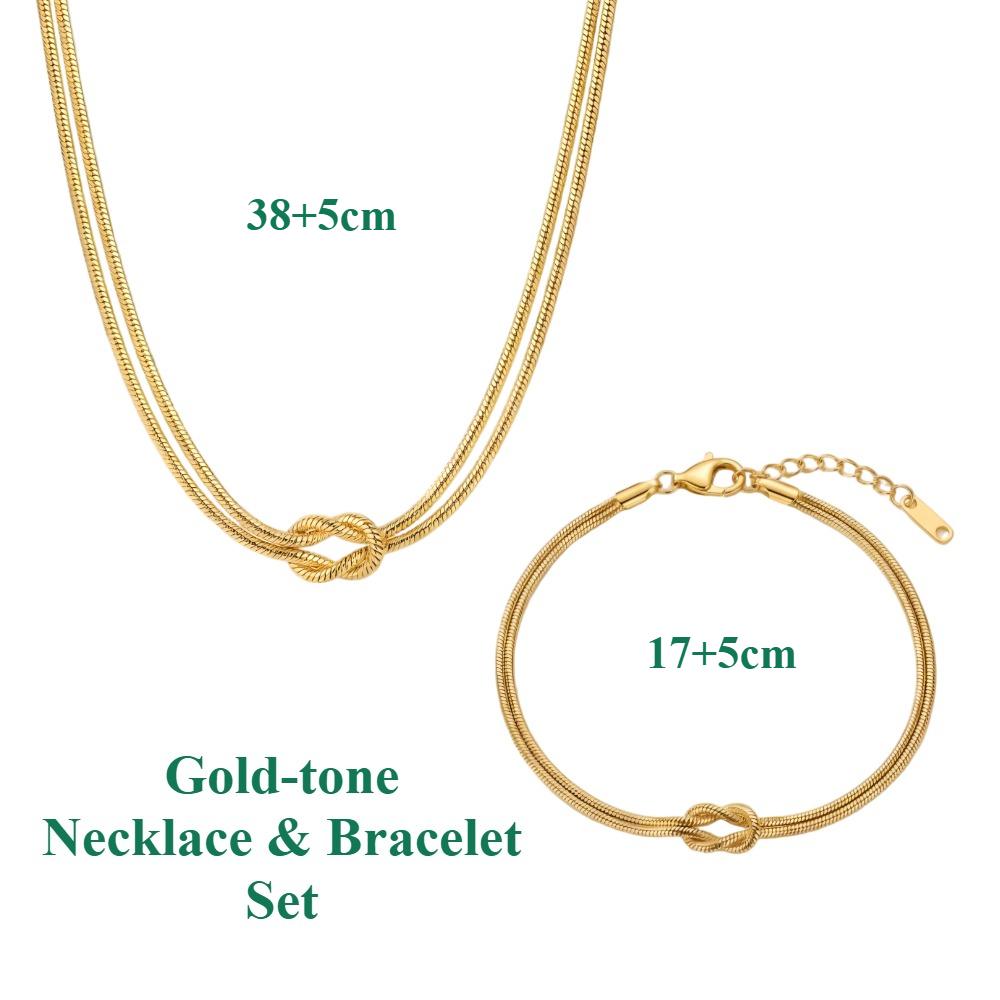 Infinity Love Knot Stainless Steel Bracelets Snake Chain Elegant Friendship Couples Bangles For Women Bridesmaid Jewelry Gifts