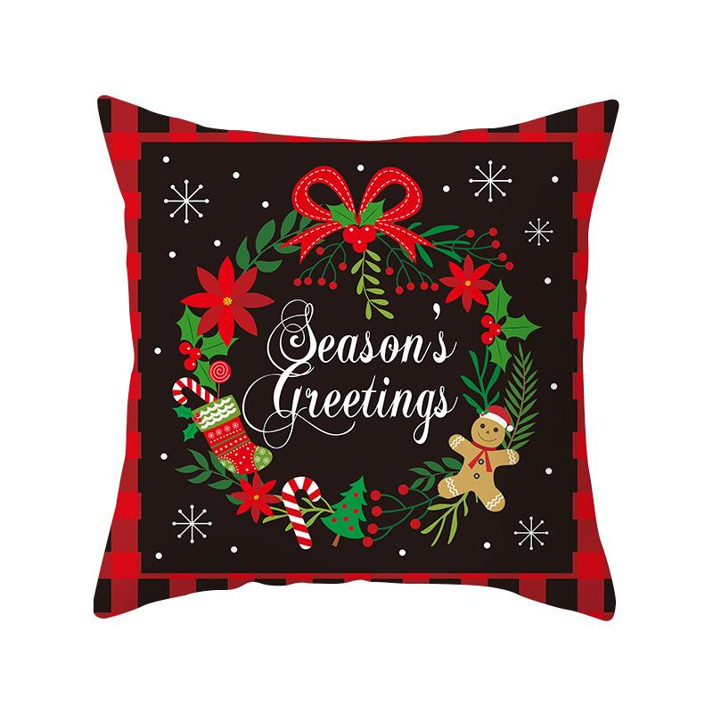 

Новая Рождественская наволочка Праздничная Домашняя Подушка для Дивана Балконная Подушка Украшение Наволочка 45 * 45Cm