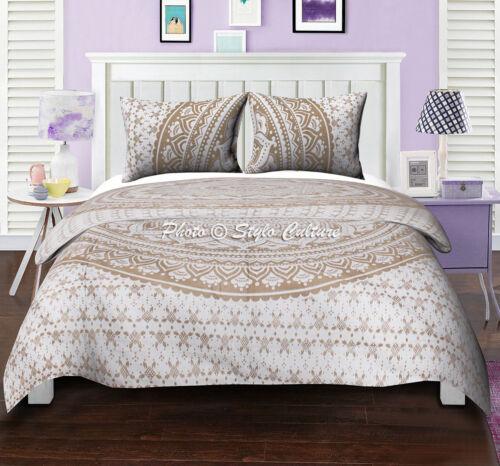 Biancheria da letto Mandala indiano Copripiumino/Piumone/Trapunta Set Taglia Queen/King/Singolo Plaid