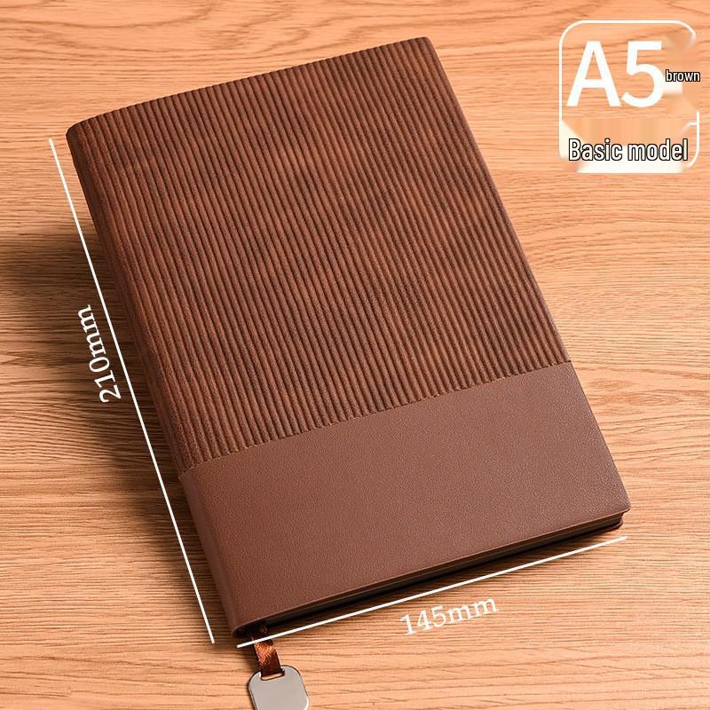 2026 A5 Soft Leather Notebook Gift Set - Customizable Business Diary