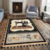Vintage Carpet Sewing Machine Style Design Square Rug Decoration The Best Choice for Castle Living Rooms Bathroom Anti Slip Mats