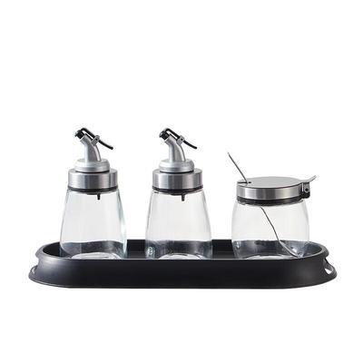 Jing Ming Da Glas Gewürzglas und Gewürzflaschen Set mit Organizer