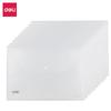 Deli A4 Transparent Snap Button File Folder