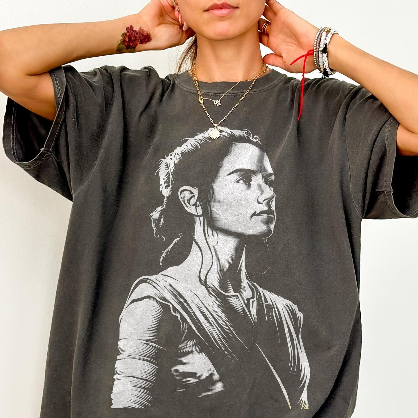 Vintage Star Wars Rey Shirt - Star Wars Tshirt,The Force Awakens Tshirt,Rey Skywalker Tshirt 2XL