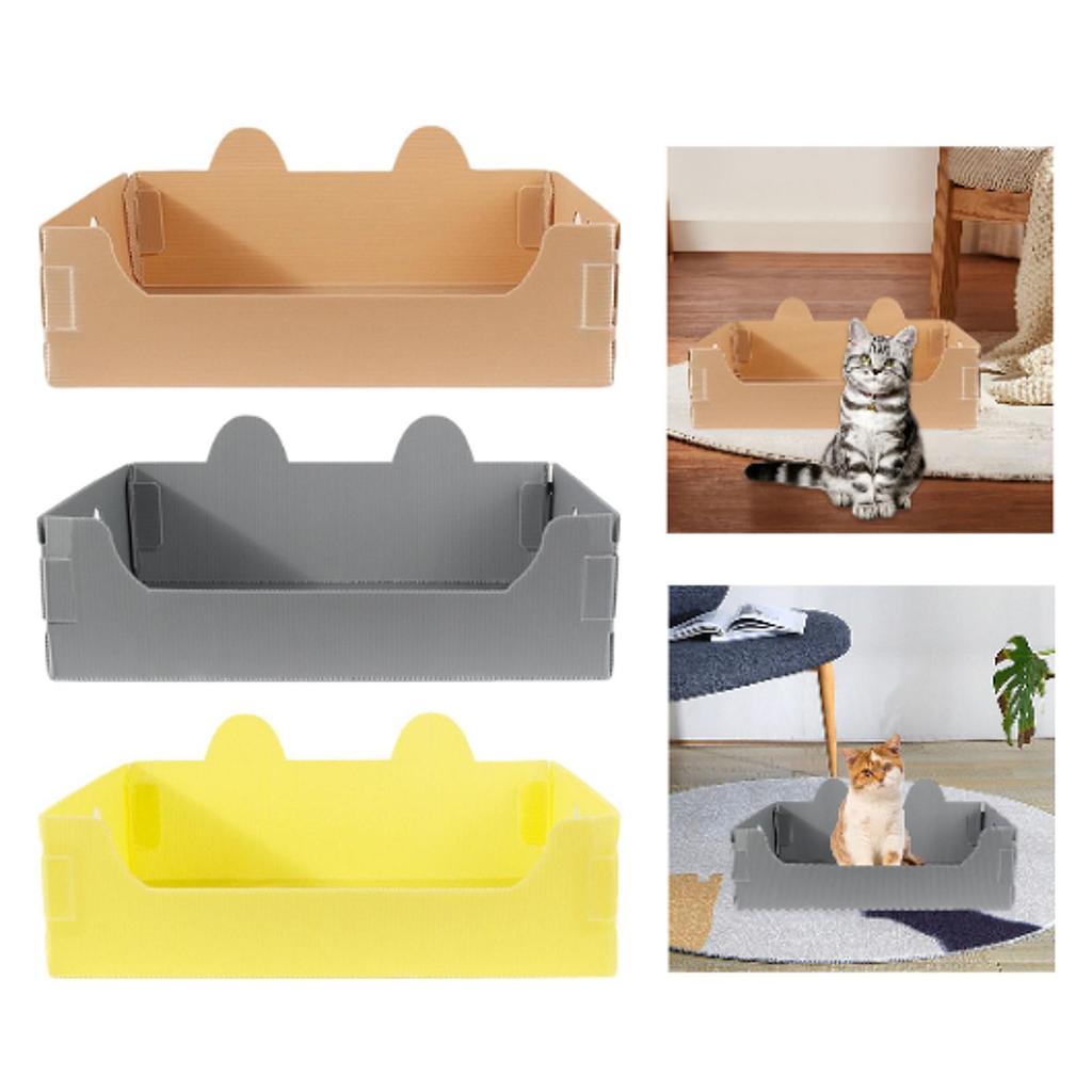 Cat Litter Box Tray Kitten Potty Portable Litter Box Waterproof Foldable Pet