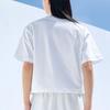 Anta Letter Pattern Printed Round Neck T-Shirt Women Tops Snow-White 162228115-1