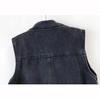 Fashion Design Sequins Summer Autumn Women's Waistcoat Korean Leeveless Denim Jeans Jacket Vest