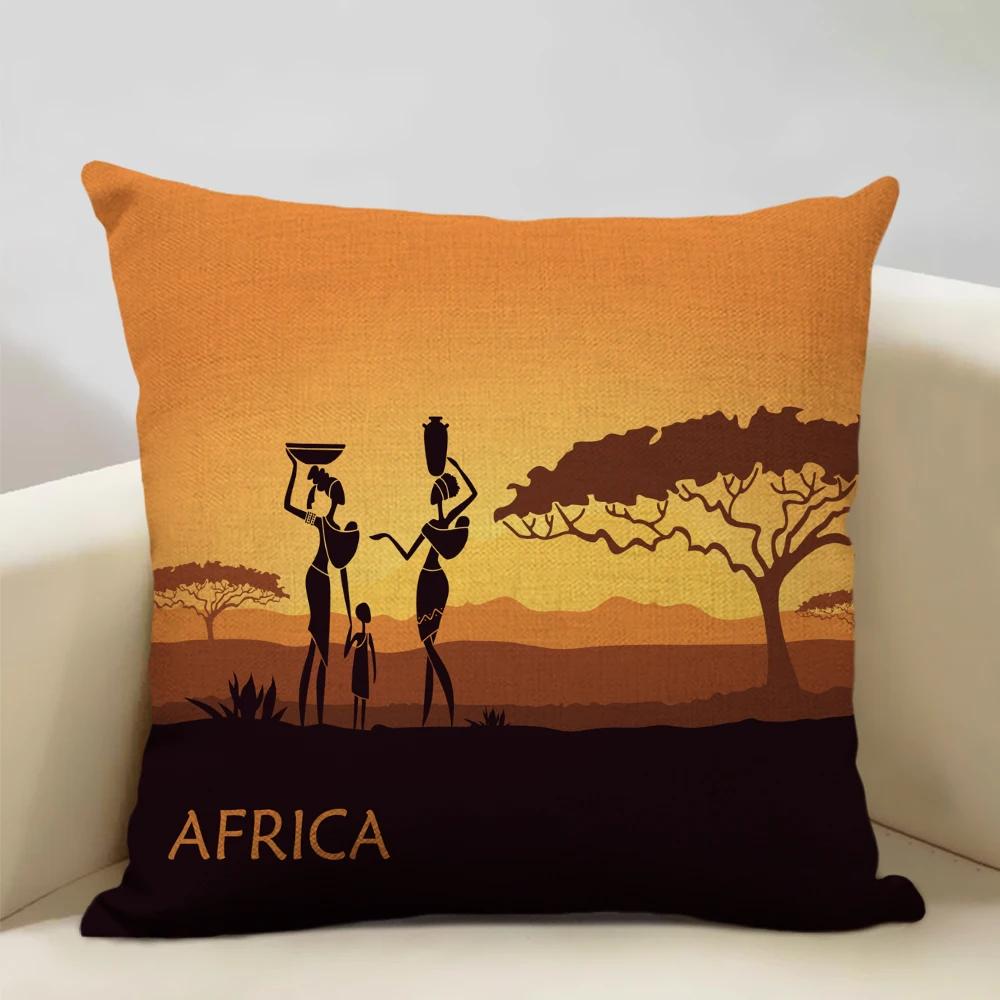 Ethnic Tribe Decorative Throw Pillow Case African Pattern Cushion Cover Home Sofa Decor Pillowcase Universal in All Seasons
