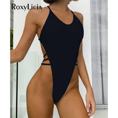 Costume da bagno intero sexy mini micro perizoma con spalline costume da bagno intero femminile costume da bagno monokini senza schienale costume da bagno
