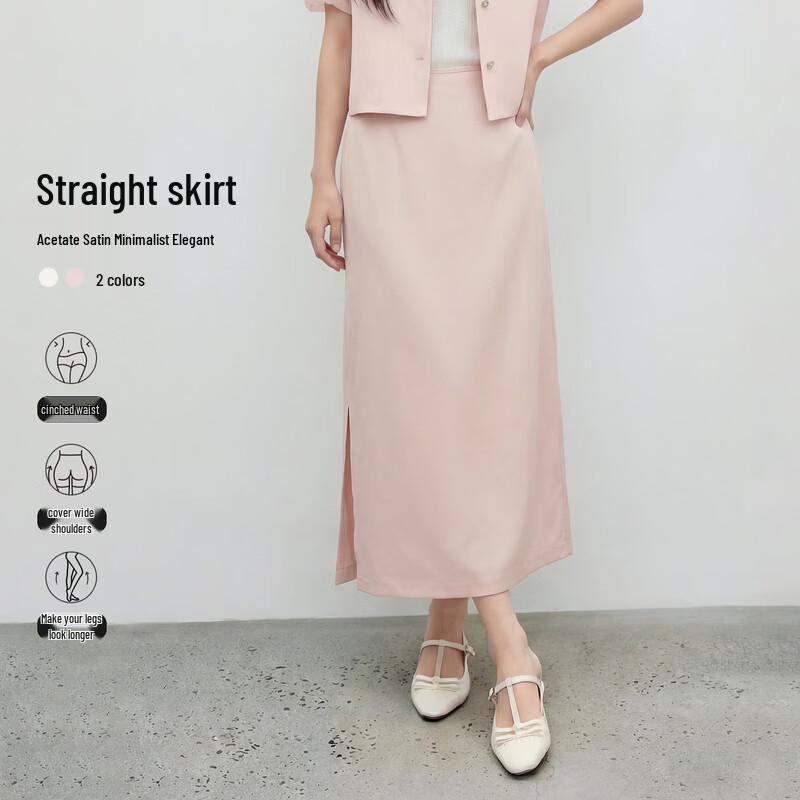 Women s Fashion Slit Hem Midi Skirt S