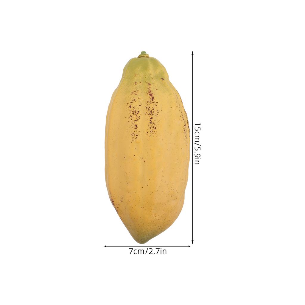 Artificial Cacao Pod Fake Cocoa Fruit Display Prop Cafe Counter Retail Showcase Decorative Natural Texture Cacao Pod Decor