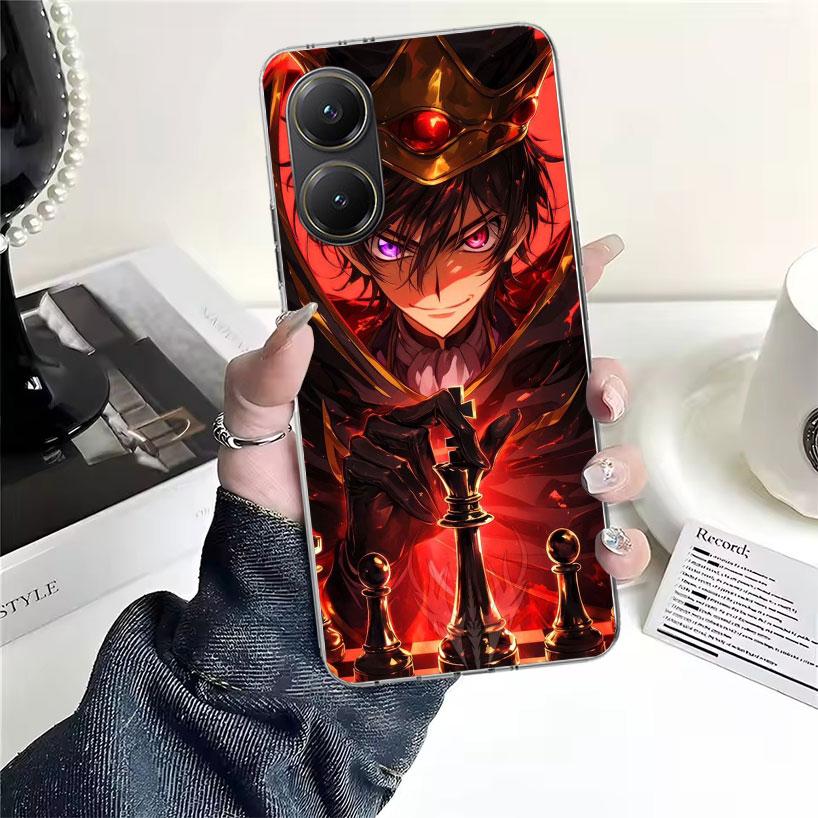 Code Geass Anime Soft Phone Case For Xiaomi Redmi 15C 15 13C 13 Poco X5 X6 X7 F7 Ultra M7 12C 12 10 10C 9C 9A 9T 9 Fundas Poco X