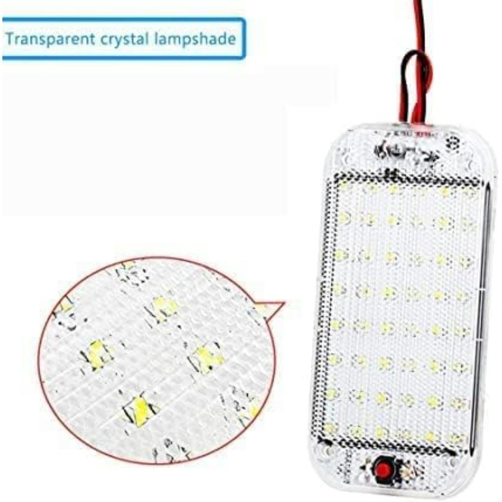 Energy-Saving 12V LED RV Lights with ON/Off Switch - 5W Daylight 6500K, 500LM - Interior Lighting for RV Van Trailer Camper Boat - Pack of 2