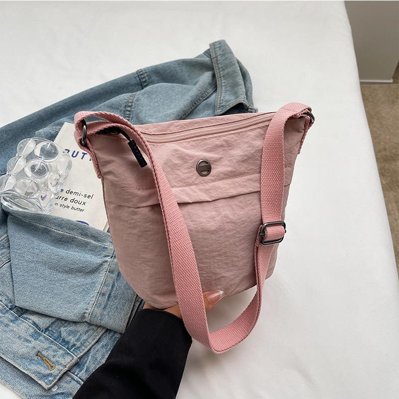 Simple and Ultra-light Niche Bag Summer Nylon Sports Gym Bag One-shoulder Crossbody Cloth Bag Lightweight and Simple Cloth Bag