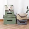 Fabric Non-Woven Storage Box: Dustproof Organizer Set for Clothes, Toys, and Household Items