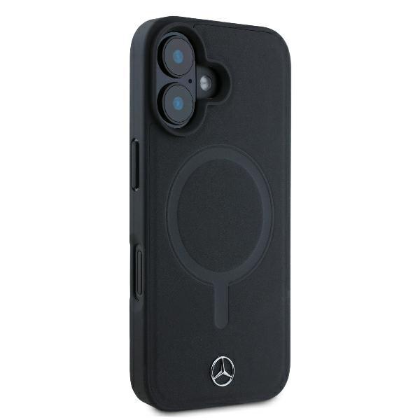 Mercedes Mehmp16M23Rcmk Iphone 16 Plus6.7 Czarny/Black Hardcase Smooth Leather Magsafe