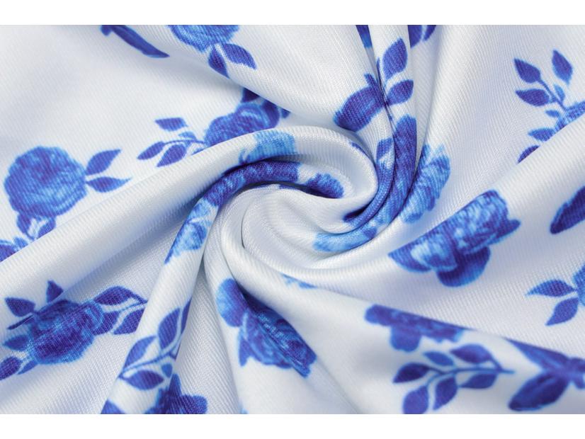 Letní květinové špagetové šaty pro ženy